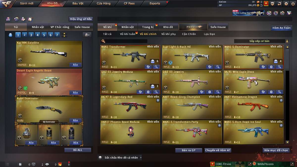 shop acc cf uy tin gia re